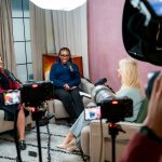 Behind the camera photo of Balancing ambition podcast episode 4